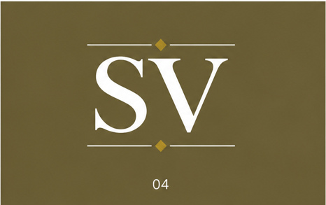 A brown background with the letters "SV" and the number "04" below it.